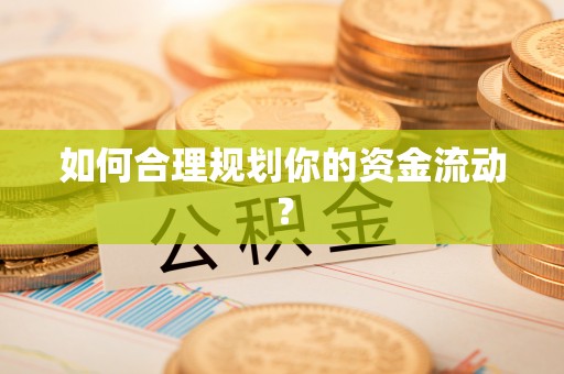 綦江如何合理规划你的资金流动？